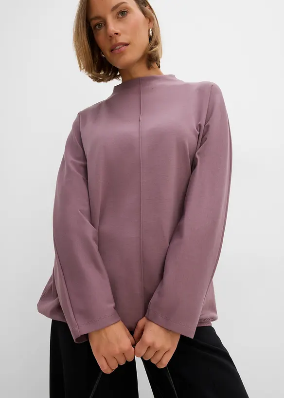 Maglia a maniche lunghe in cotone biologico pesante, bonprix