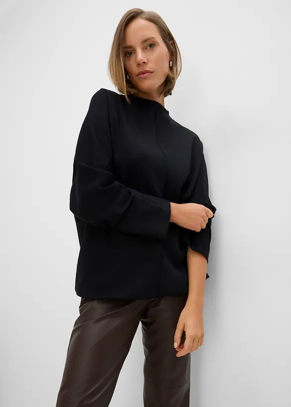 Maglia a maniche lunghe in cotone biologico pesante, bonprix