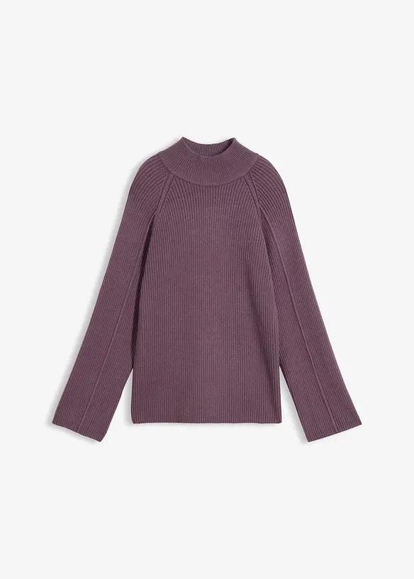 Maglione a collo alto in misto viscosa, bonprix