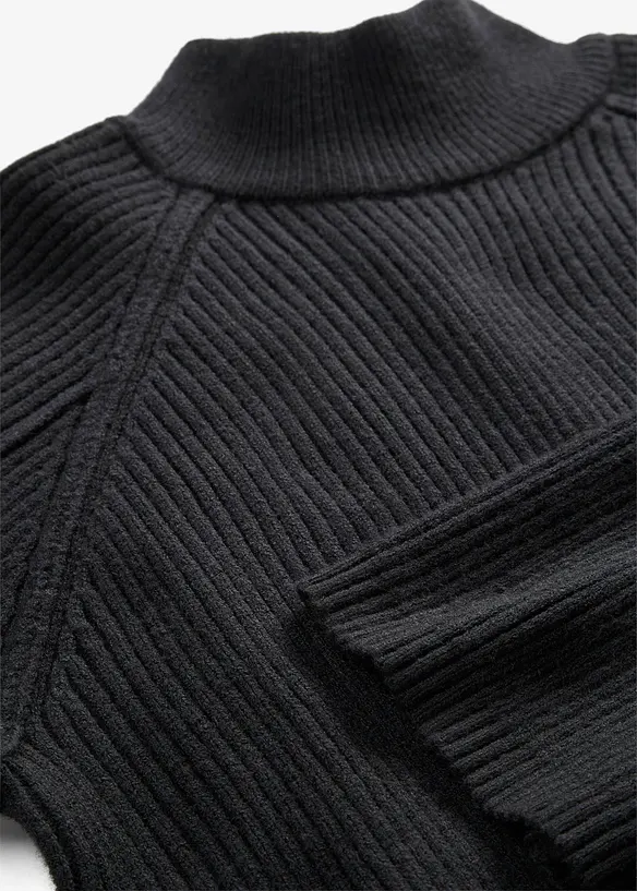Maglione a collo alto in misto viscosa, bonprix