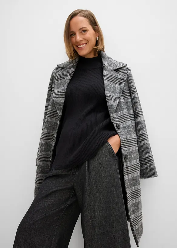 Maglione a collo alto in misto viscosa, bonprix