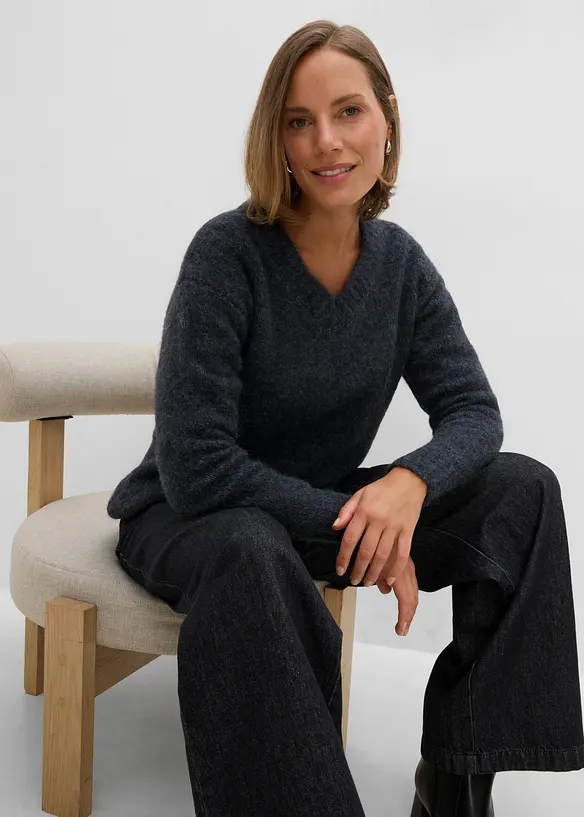 Maglione con percentuale di lana, bonprix