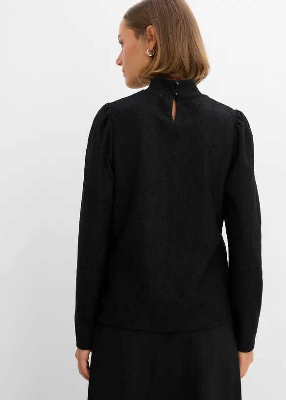 Maglia con maniche a sbuffo, bonprix
