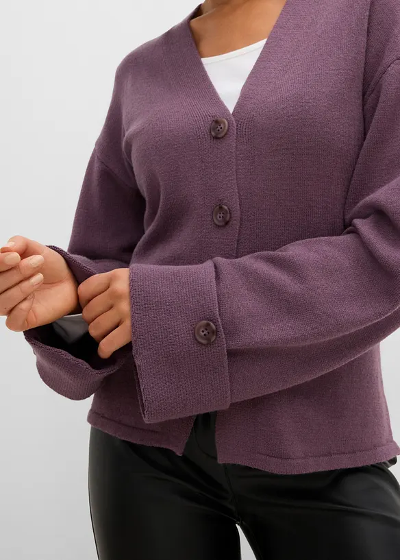 Cardigan sfiancato in misto viscosa, bonprix