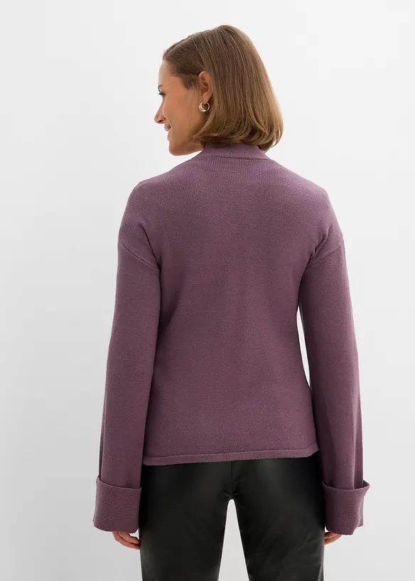 Cardigan sfiancato in misto viscosa, bonprix