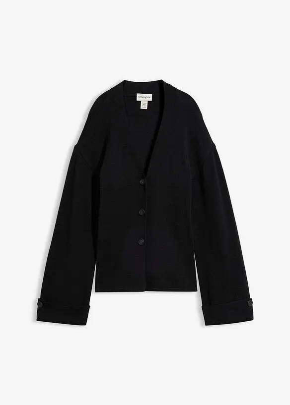 Cardigan sfiancato in misto viscosa, bonprix