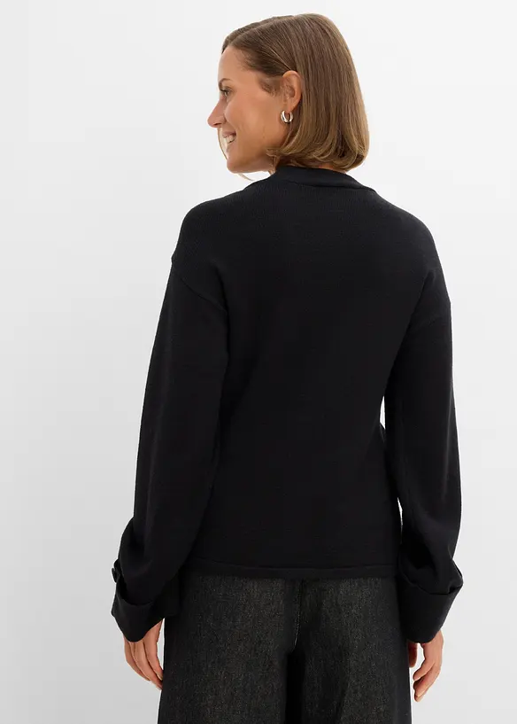 Cardigan sfiancato in misto viscosa, bonprix