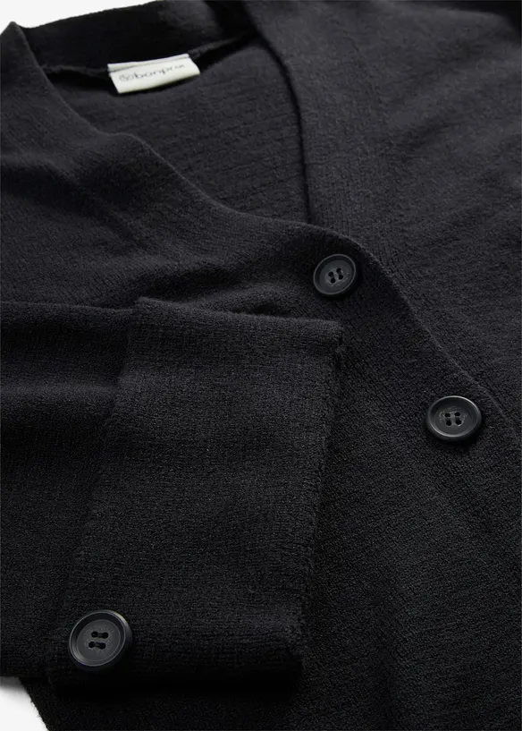 Cardigan sfiancato in misto viscosa, bonprix