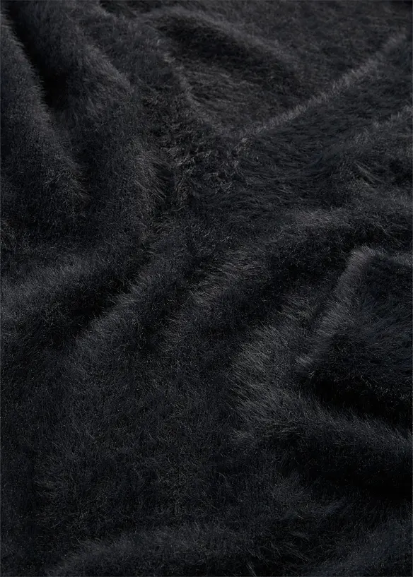 Maglione effetto peluche con viscosa, bonprix