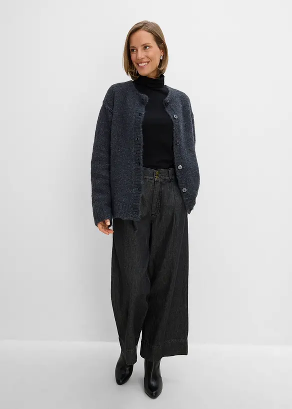 Cardigan con percentuale di lana, bonprix