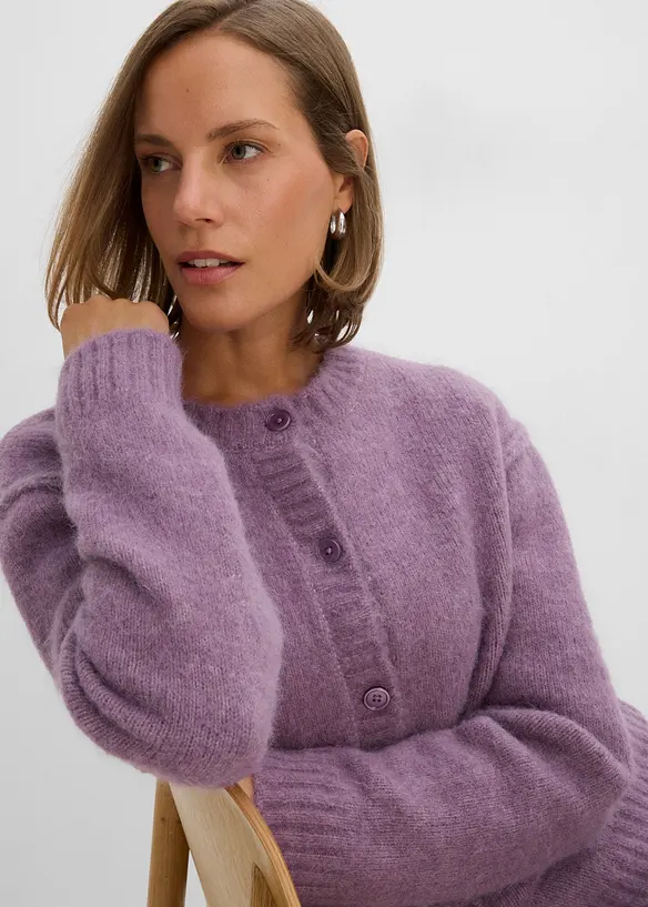 Cardigan con percentuale di lana, bonprix