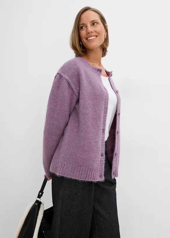 Cardigan con percentuale di lana, bonprix