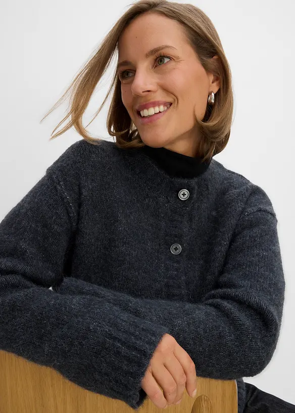 Cardigan con percentuale di lana, bonprix