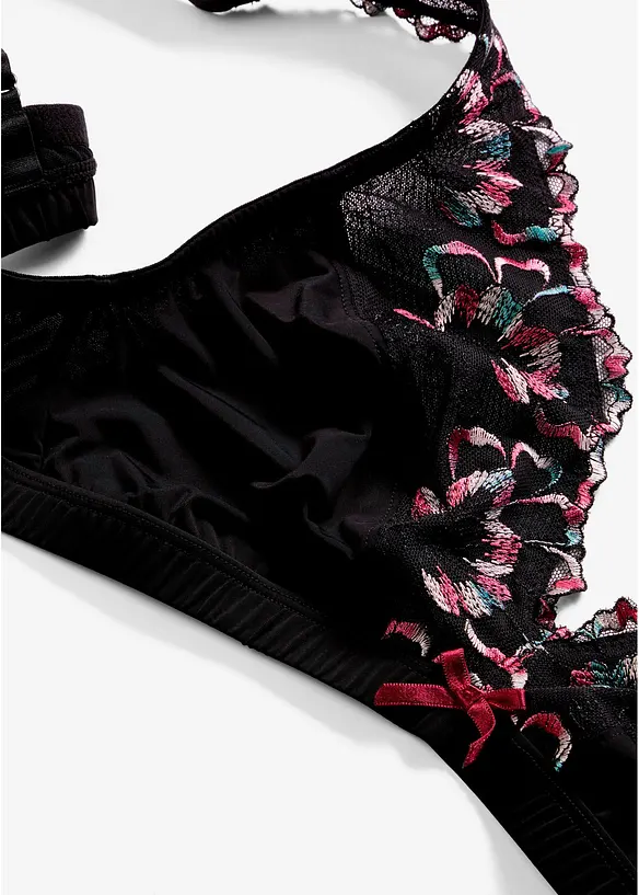 Bralette senza ferretto con pizzo delicato, bonprix
