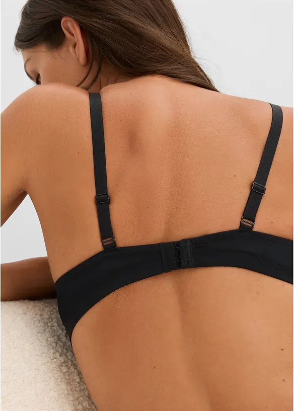 Bralette senza ferretto con pizzo delicato, bonprix