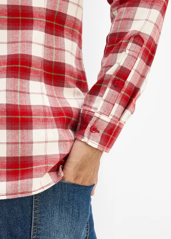 Camicia in flanella di puro cotone, bonprix