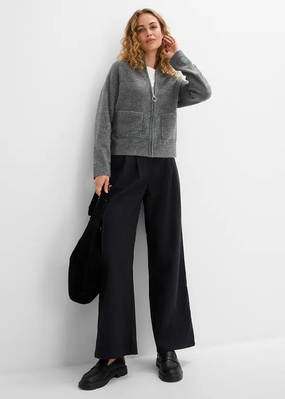 Cardigan con cerniera, bonprix