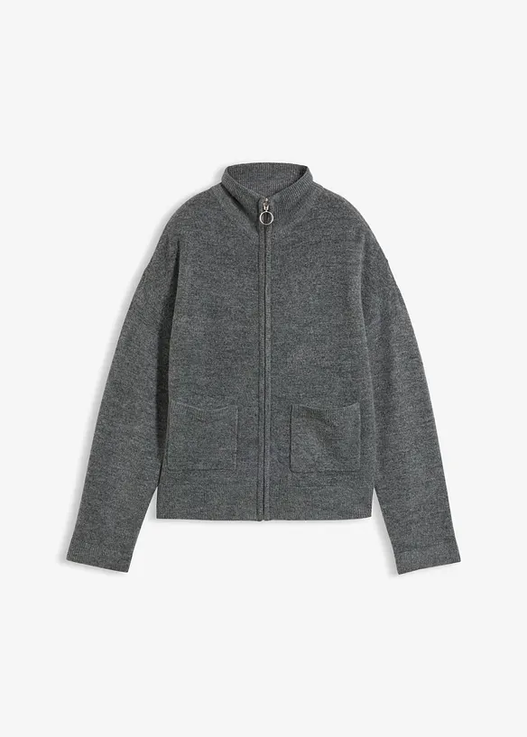 Cardigan con cerniera, bonprix