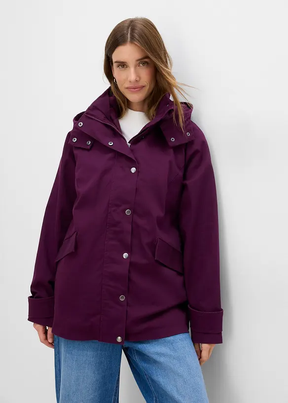 Giacca lunga 3 in 1 idrorepellente con gilet, bonprix