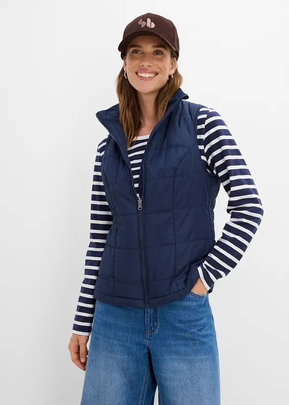 Giacca lunga 3 in 1 idrorepellente con gilet, bonprix