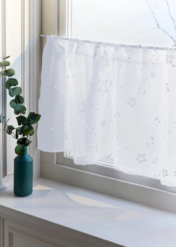 Tenda a vetro con stelle lucide, bonprix
