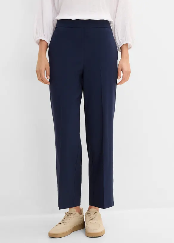 Pantaloni cropped in bengalina di misto viscosa, bonprix