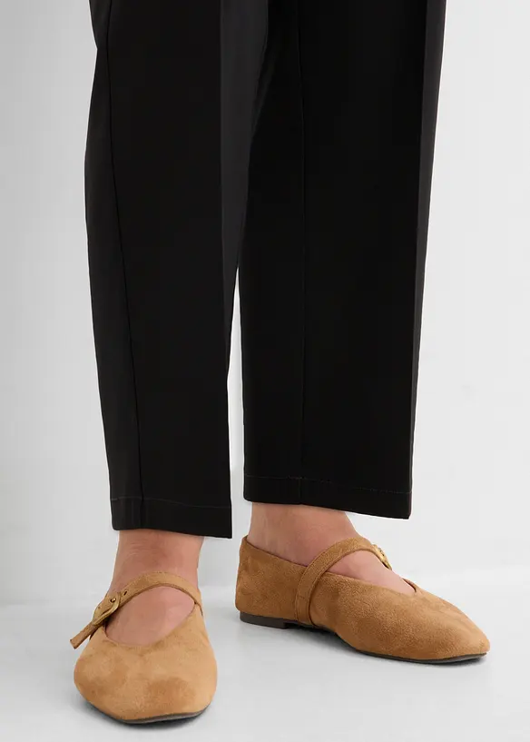 Pantaloni cropped in bengalina di misto viscosa, bonprix