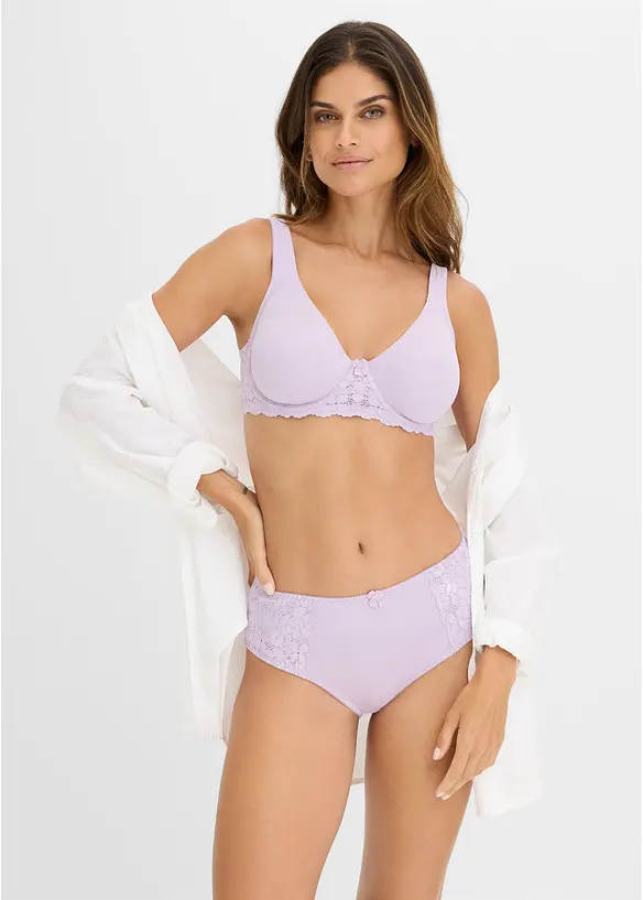 Slip alto con pizzo delicato (pacco da 2), bonprix