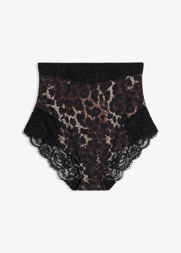 Culotte con pizzo ed effetto modellante medio, bonprix