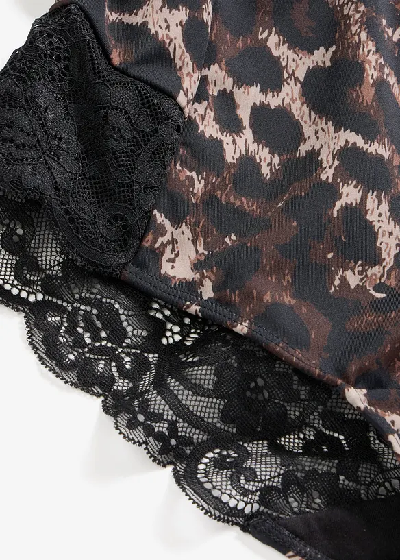 Culotte con pizzo ed effetto modellante medio, bonprix