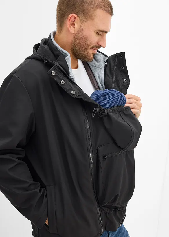Giacca da uomo 3 in 1 con inserto babywearing (set 3 pezzi), bonprix