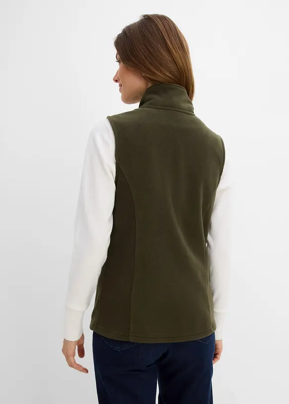 Gilet in pile con tasche, bonprix