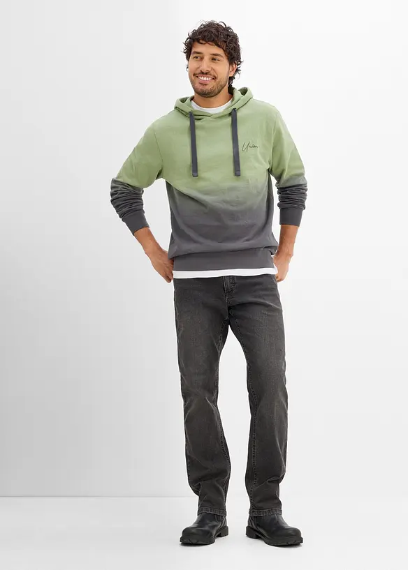 Felpa con cappuccio in puro cotone biologico, bonprix