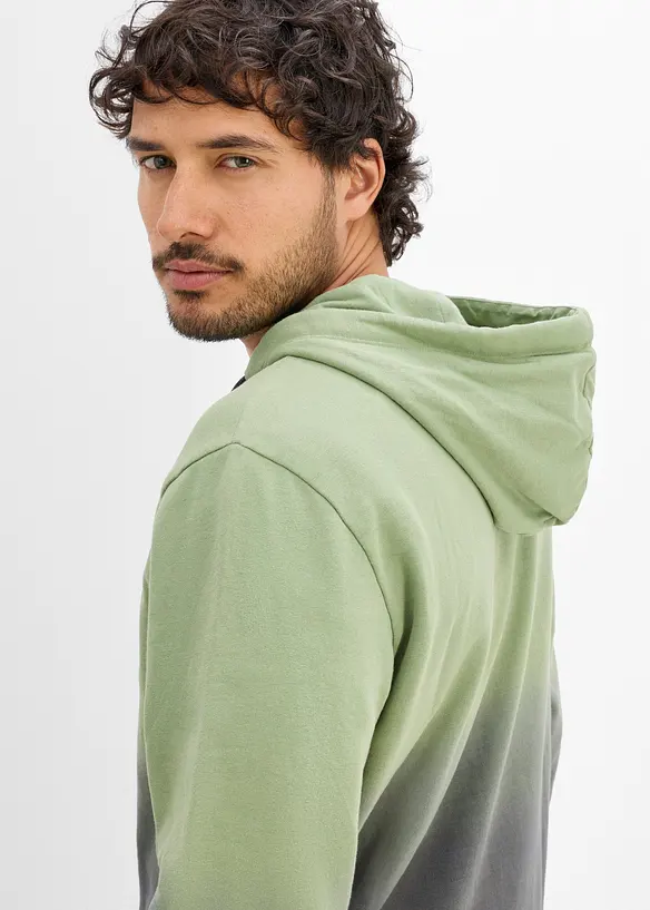 Felpa con cappuccio in puro cotone biologico, bonprix