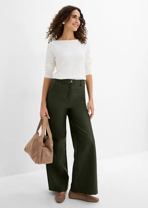 Pantaloni in similpelle, bonprix