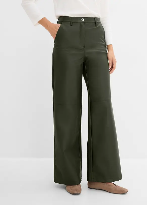 Pantaloni in similpelle, bonprix