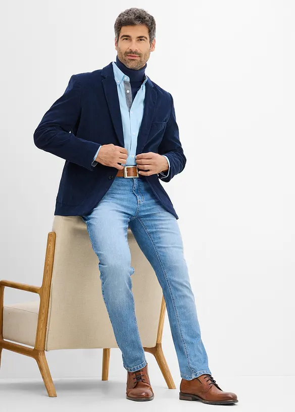 Giacca elegante in velluto a coste elasticizzato, regular fit, bonprix