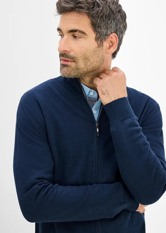 Cardigan in filato fine con pregiata lana merino, bonprix