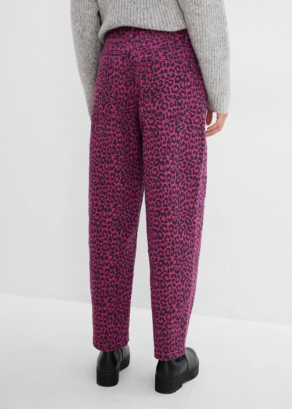 Pantaloni barrel in misto cotone, bonprix