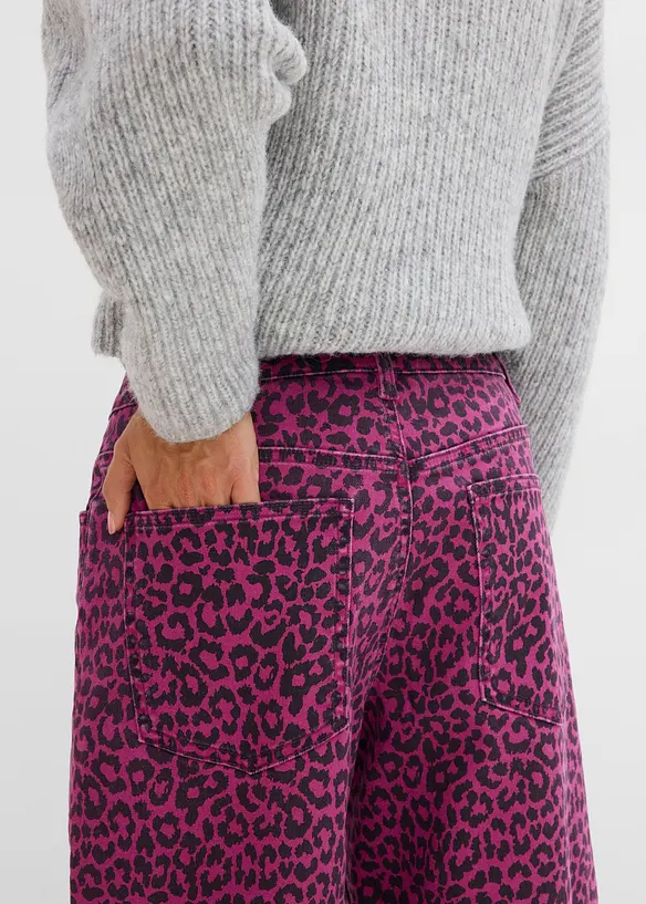 Pantaloni barrel in misto cotone, bonprix
