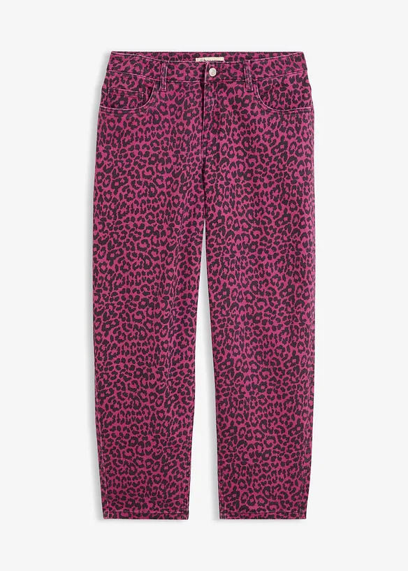 Pantaloni barrel in misto cotone, bonprix