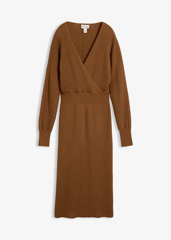 Abito in maglia di misto lana morbido, bonprix