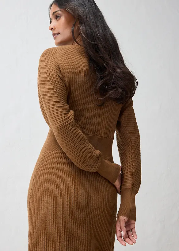 Abito in maglia di misto lana morbido, bonprix