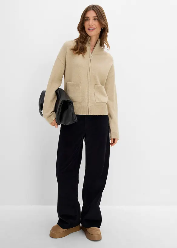 Pantaloni in velluto a coste di misto cotone, bonprix