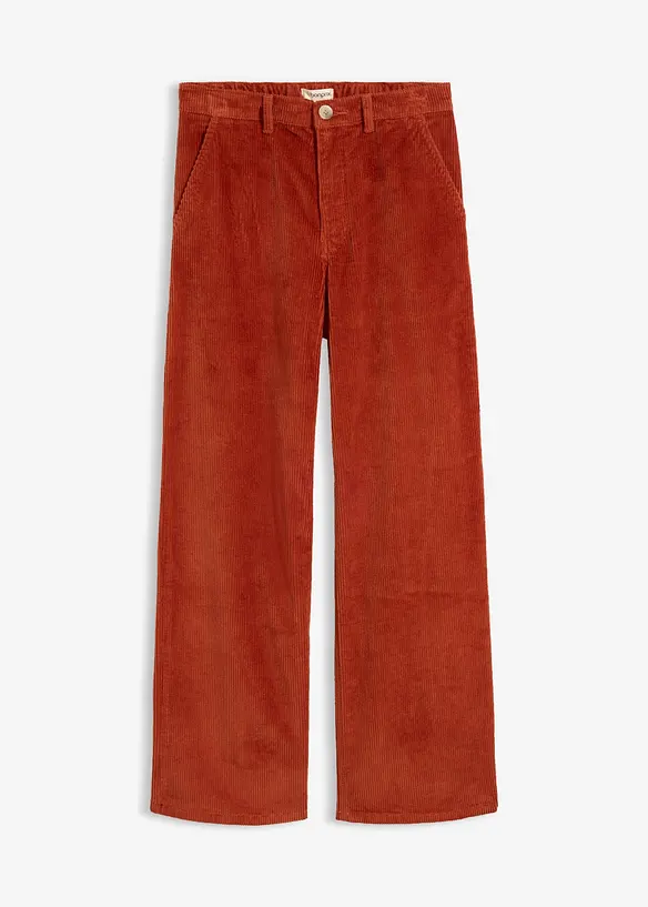 Pantaloni in velluto a coste di misto cotone, bonprix