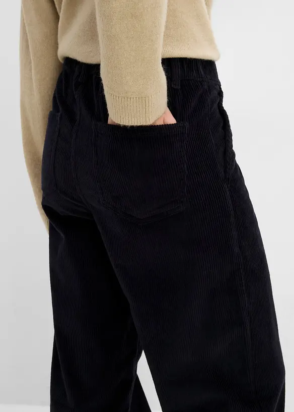 Pantaloni in velluto a coste di misto cotone, bonprix