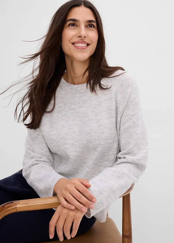 Maglione ampio in filato fine, bonprix