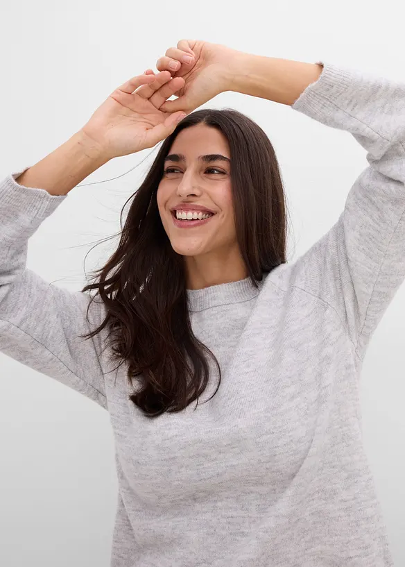 Maglione ampio in filato fine, bonprix
