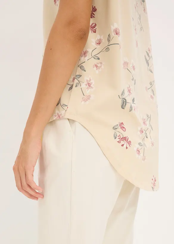 Maglia stile tunica in misto cotone, bonprix