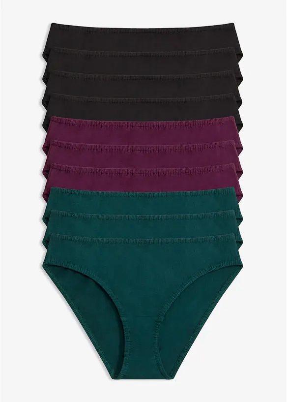 Slip con morbido cotone (pacco da 10), bonprix